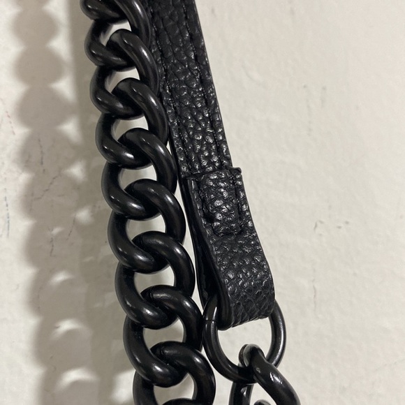 Foley + Corinna purse snake print chain crossbody leather shoulder bag rectangle - Picture 3 of 8